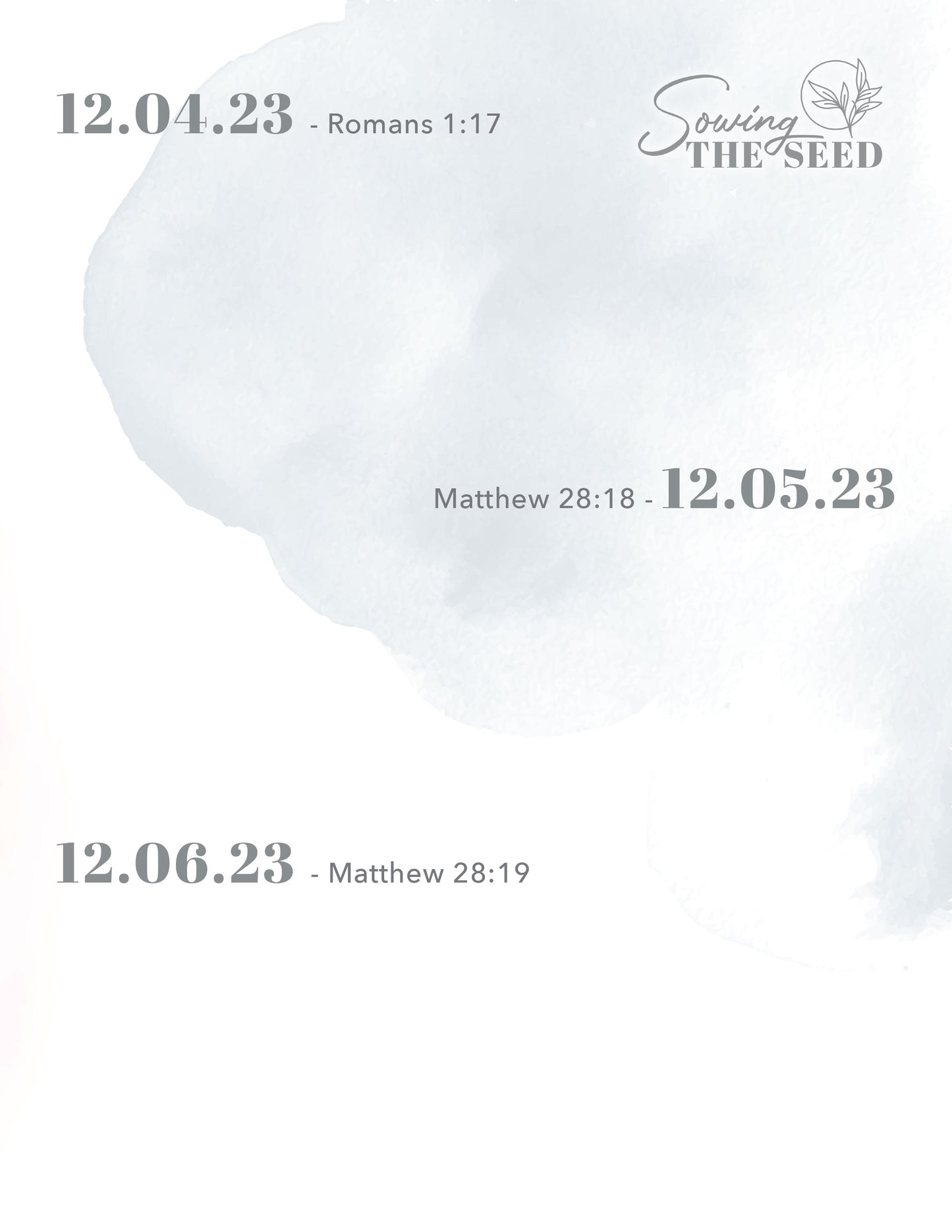 December 2023 - Scripture Writing Printable Journal