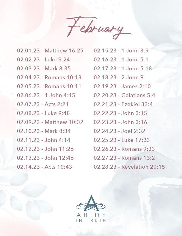 February 2023 - Scripture Writing Printable Journal