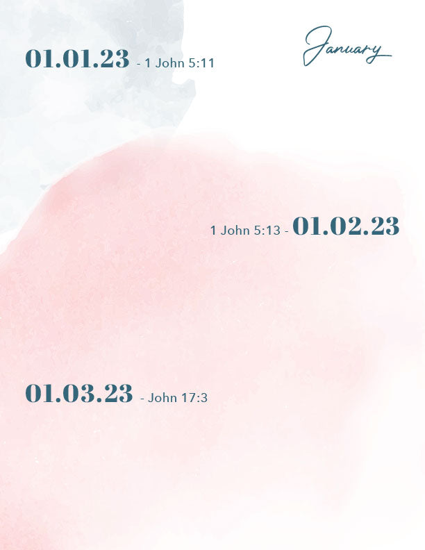 January 2023 - Scripture Writing Printable Journal