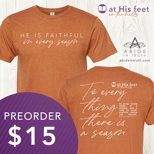 At His Feet In The Hills - Ladies Retreat - PREORDER